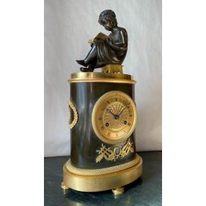 Library Clock, 1820 Period, Ht 40.