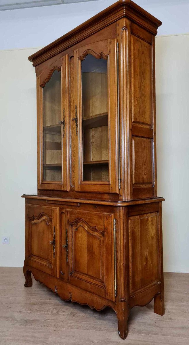 Vintage Rustic Bookcase In Solid Wood 20th Century-photo-3