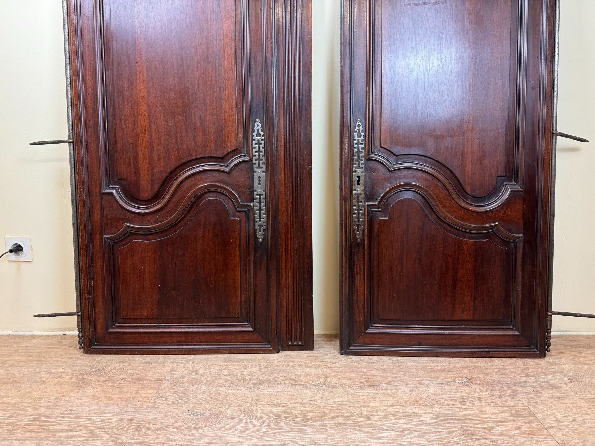 Pair Of Louis XV Period Doors In Oak-photo-2