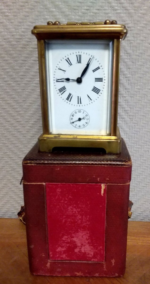 Officer's Clock In Gilt Bronze Napoleon III Period-photo-2