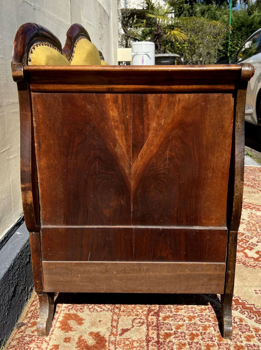 Louis Philippe Period Boat Bench In Mahogany -photo-5