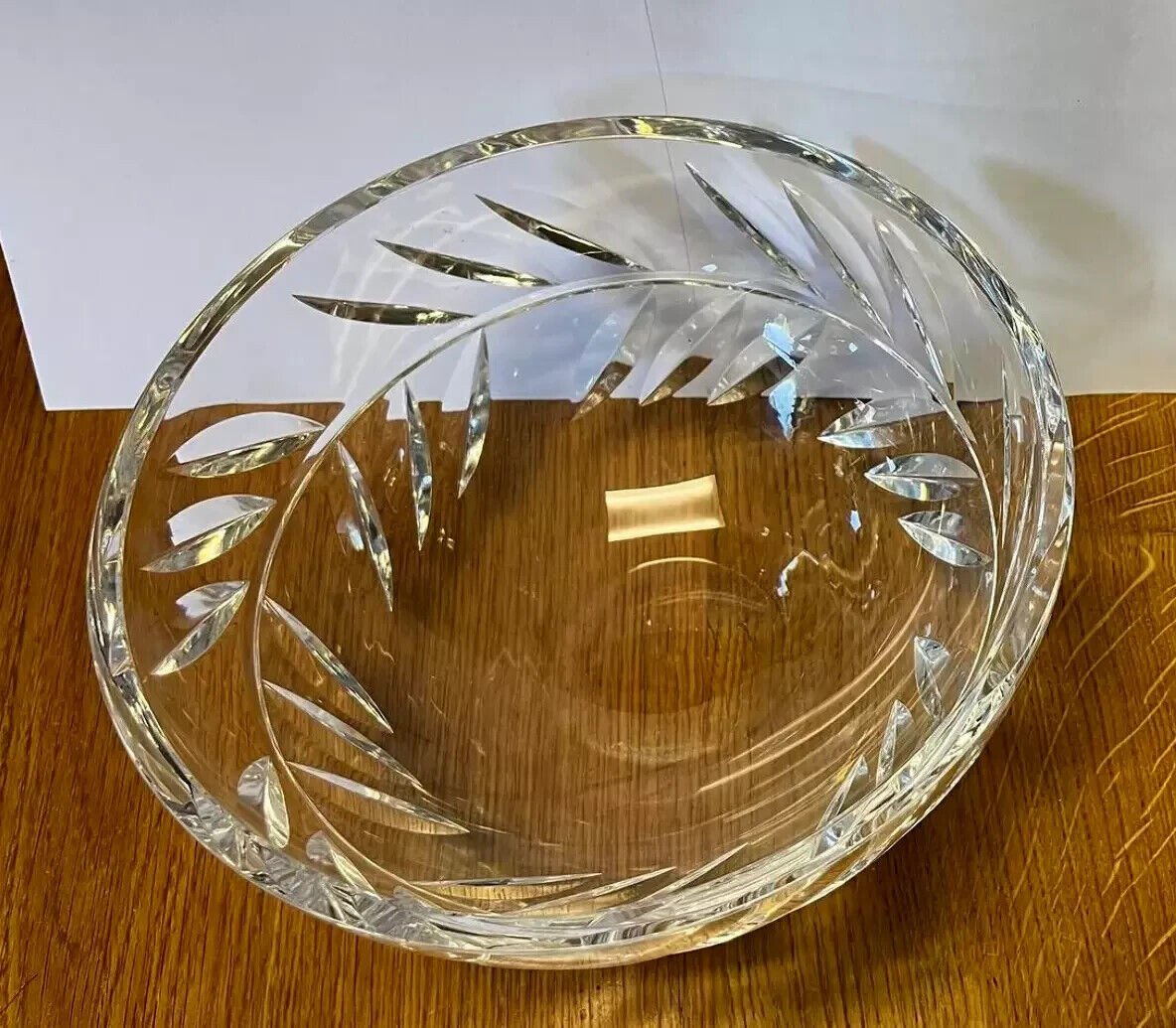 Kosta Boda: Stamped Crystal Fruit Bowl-photo-4