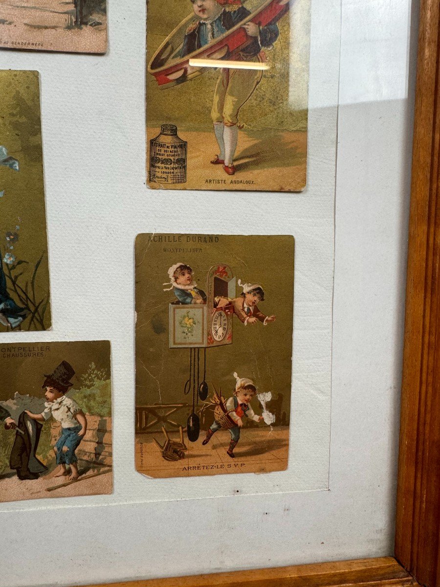 Set Of Humorous And Advertising Cards From The Late 19th Century-photo-4