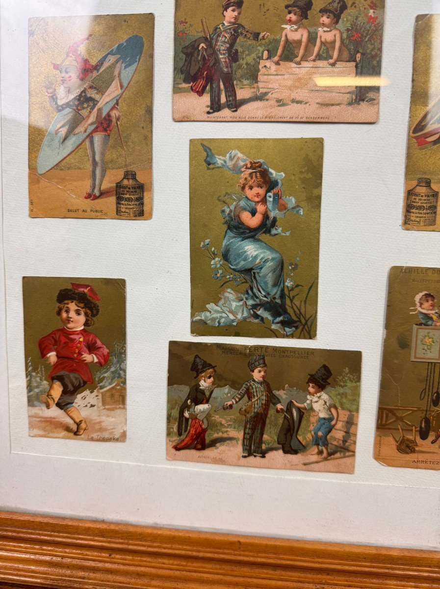 Set Of Humorous And Advertising Cards From The Late 19th Century-photo-5