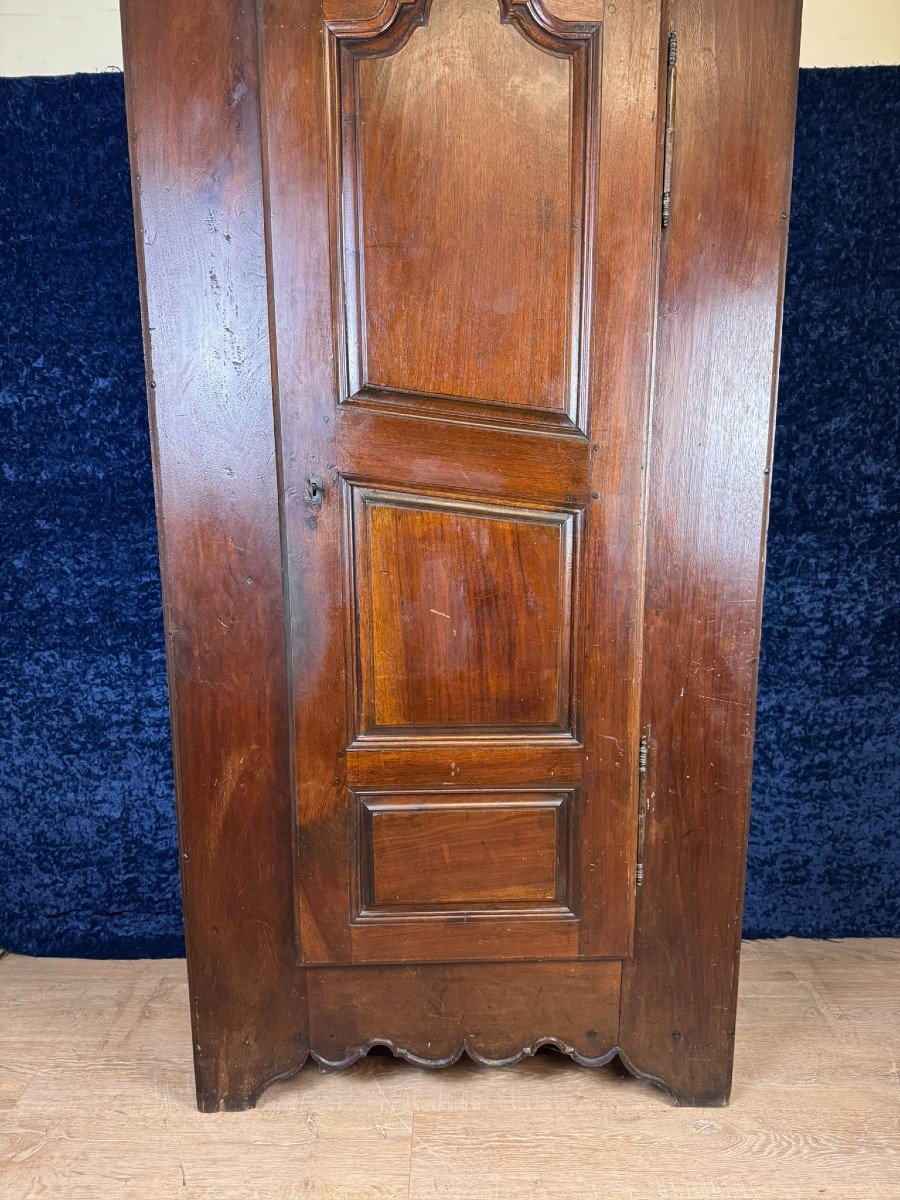 Old Ardéchoise Bonnetière In Solid Walnut, Louis XIV Period -photo-2