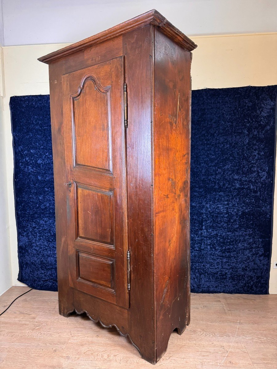 Old Ardéchoise Bonnetière In Solid Walnut, Louis XIV Period -photo-8