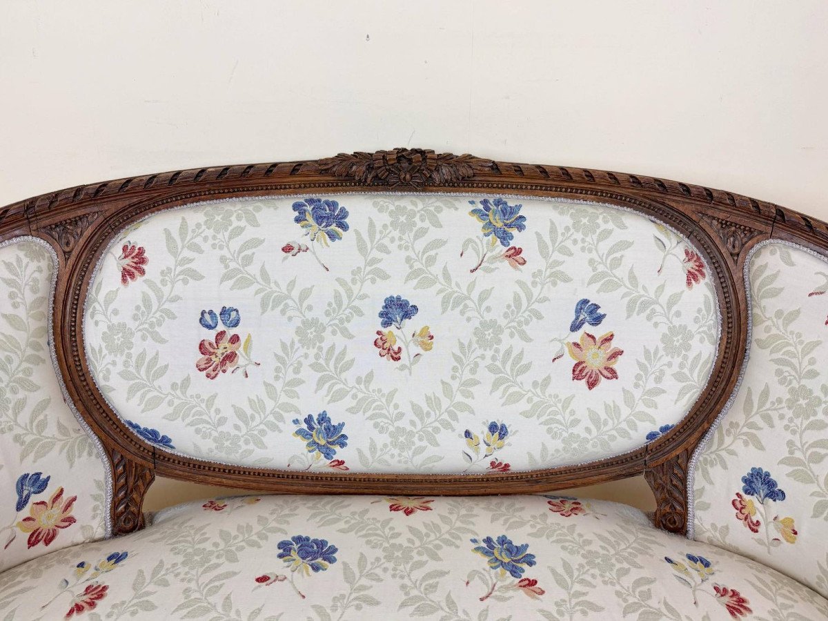 Louis XVI Style Basket Bench-photo-2