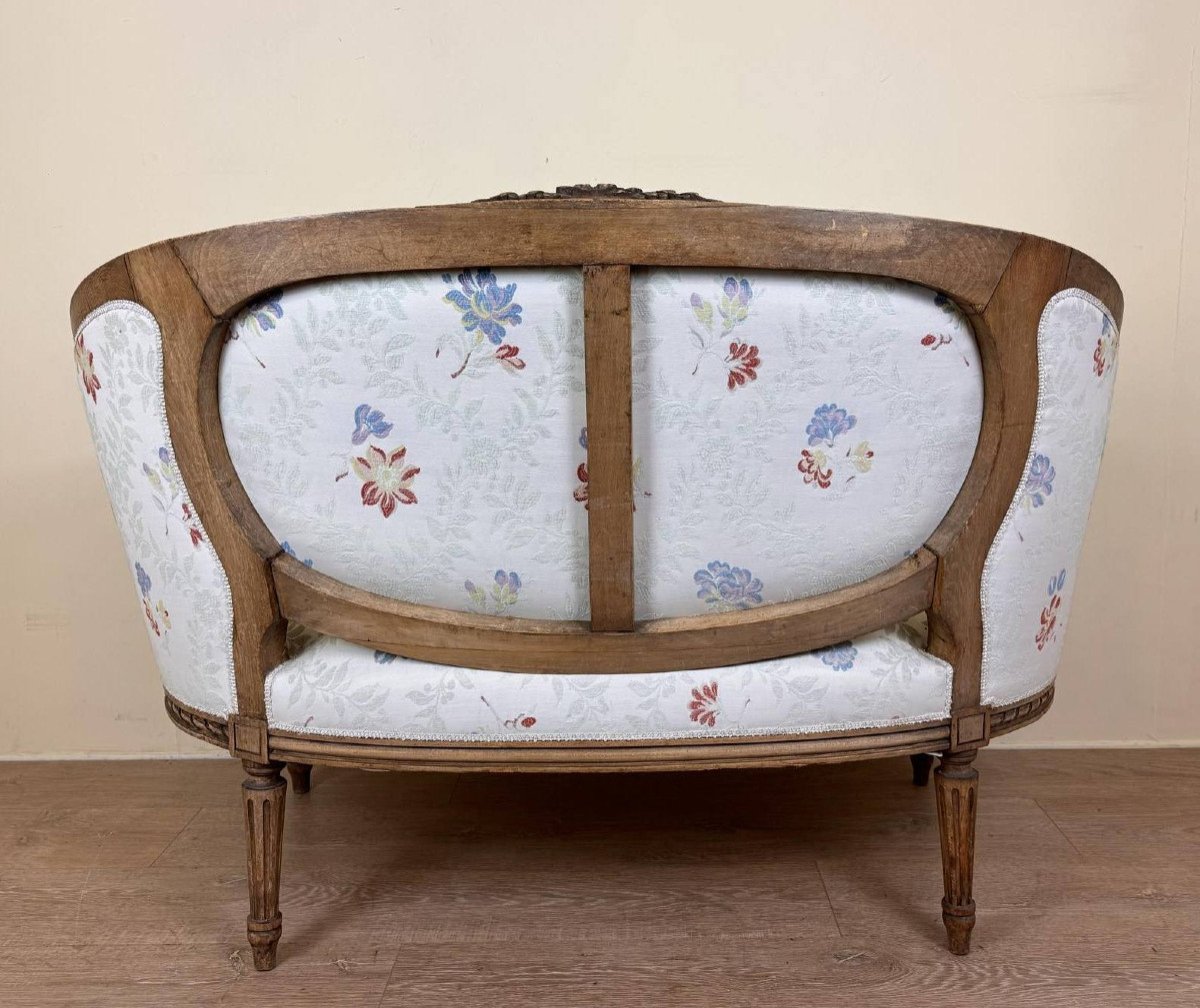 Louis XVI Style Basket Bench-photo-6