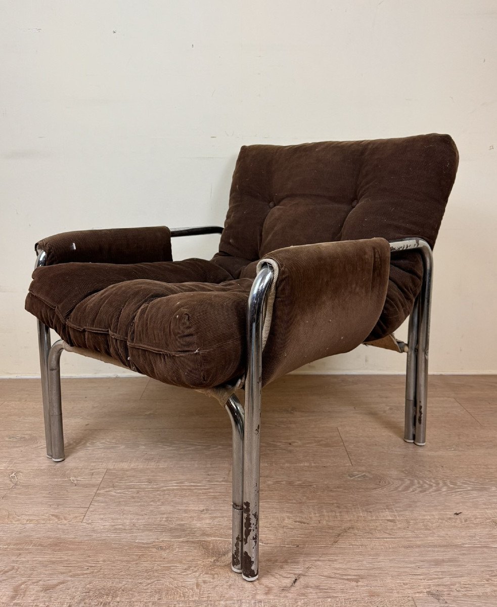 Fauteuil Vintage De Gae Aulenti Des Années 1960-photo-4