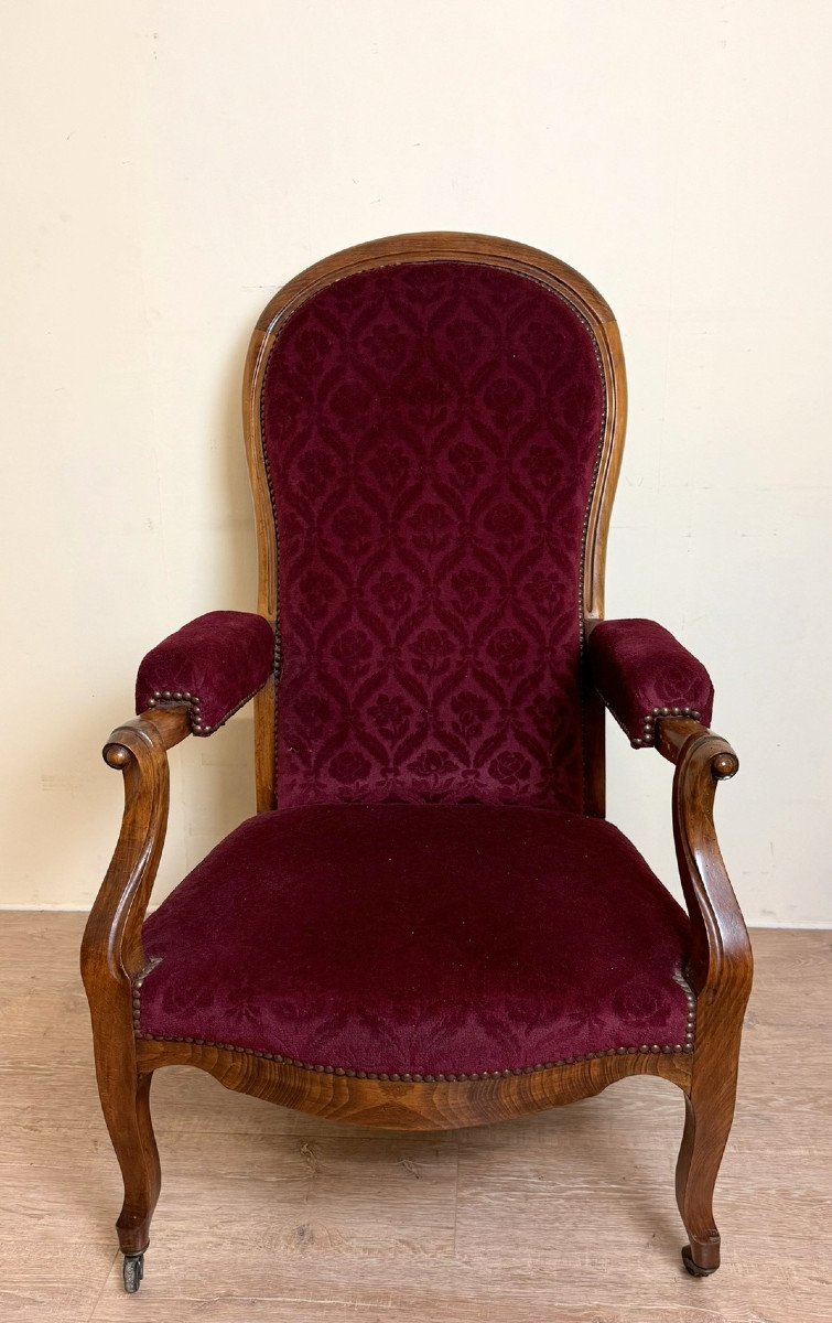 Paire De Fauteuils époque Louis Philippe A Crémaillères-photo-1