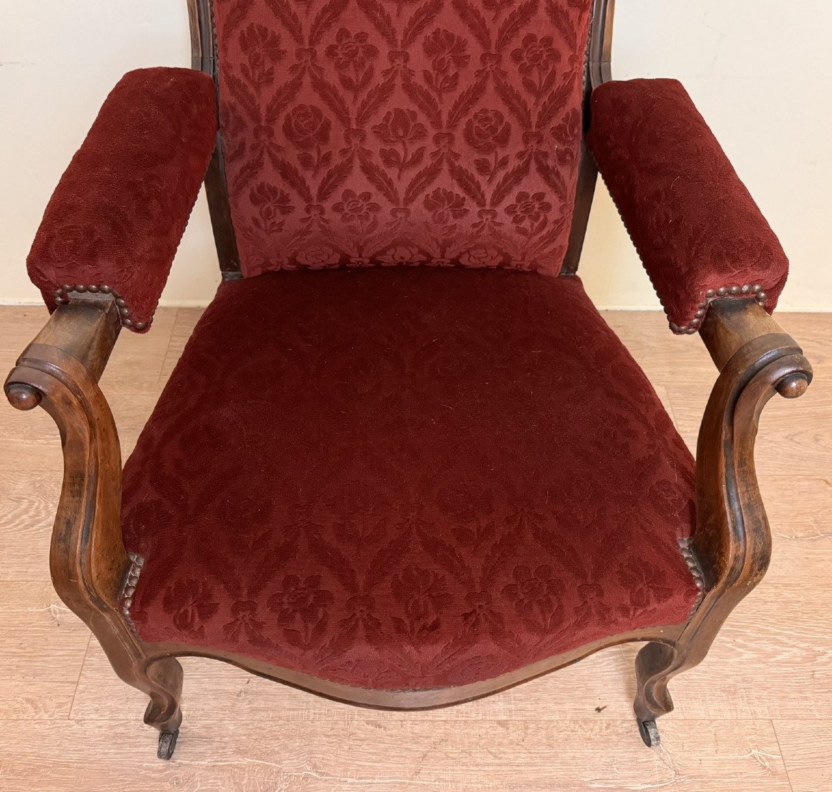 Paire De Fauteuils époque Louis Philippe A Crémaillères-photo-7