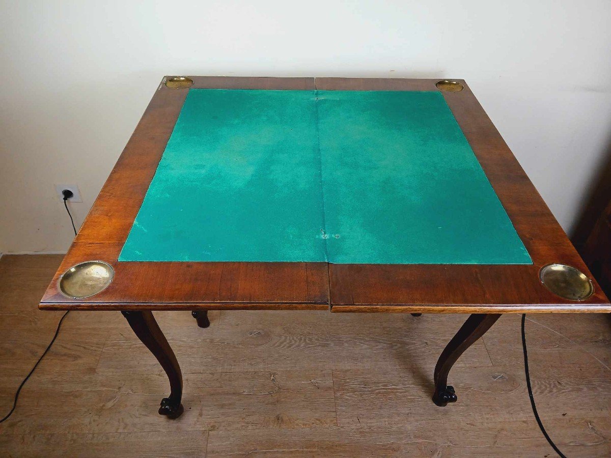 Pretty Lxv Style Game Table In Marquetry Circa 1880-photo-5