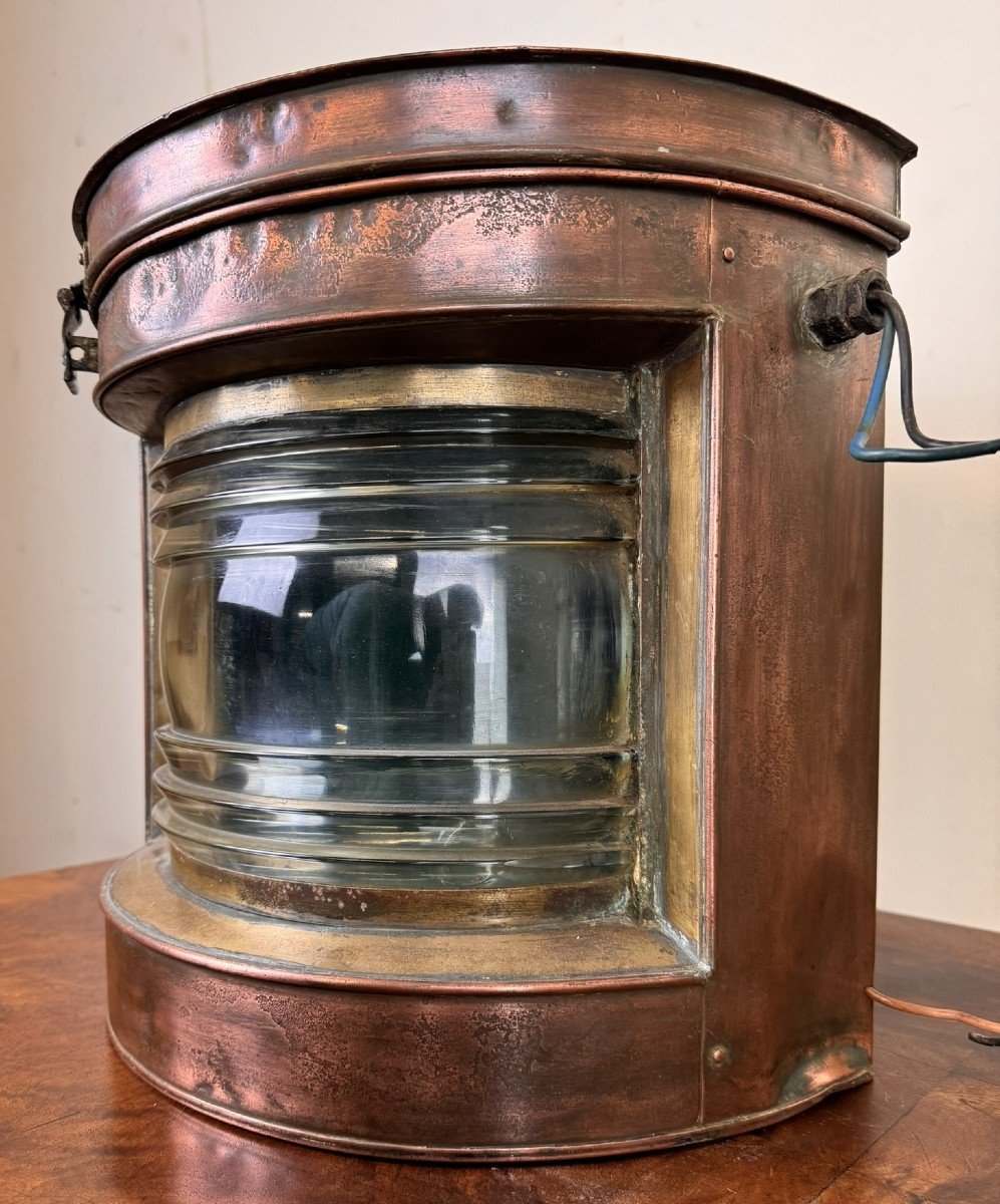 Pair Of Copper Navigation Lamps -photo-4