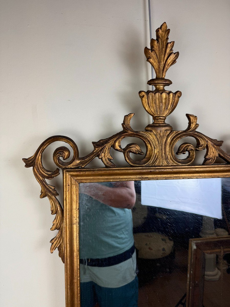  Louis XV Style Mirror In Gilded Wood -photo-2