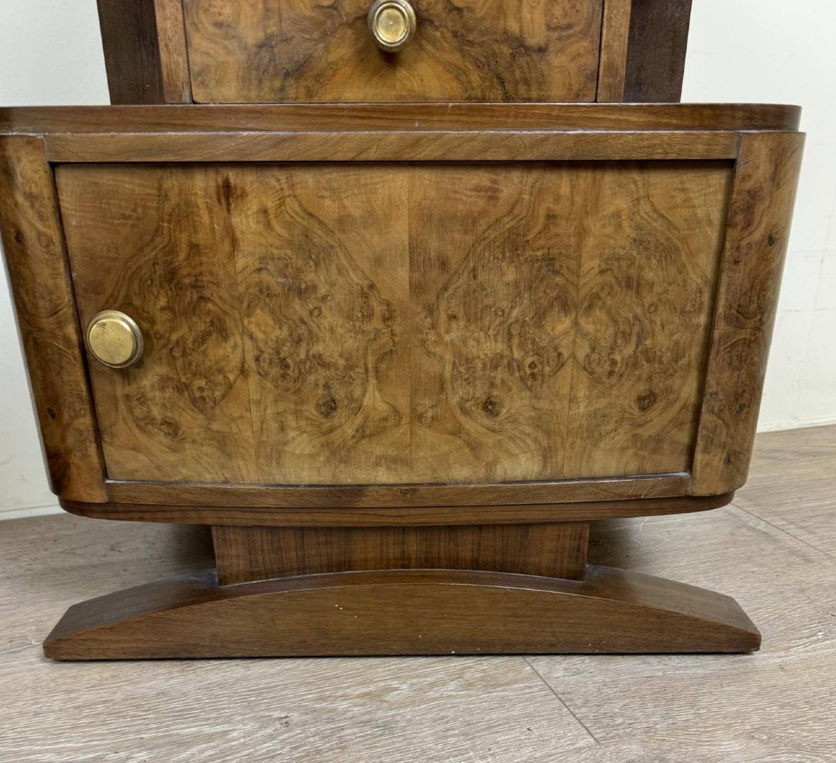 Pair Of Art Deco Period Bedside Tables-photo-4