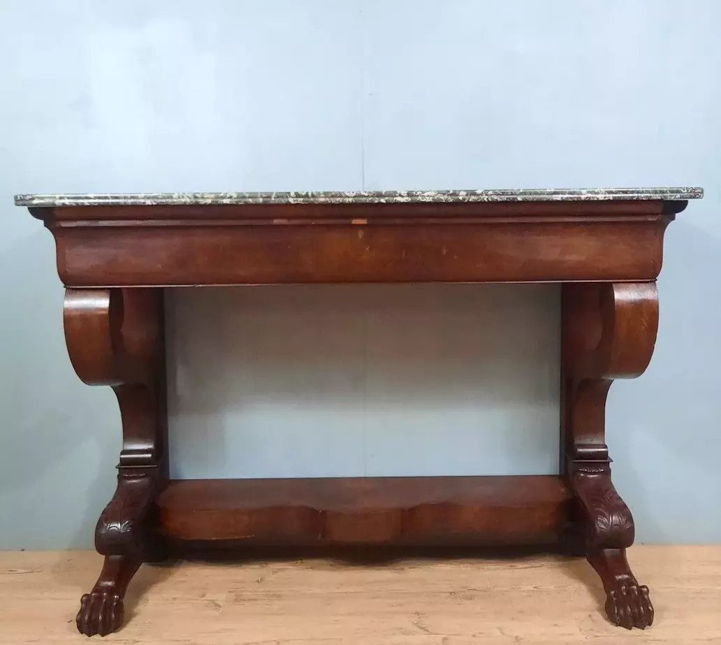 Grande Console époque Empire En Acajou 