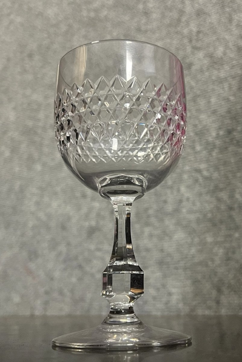 Baccarat : Série De 6 Verres A Vin En Cristal -photo-2