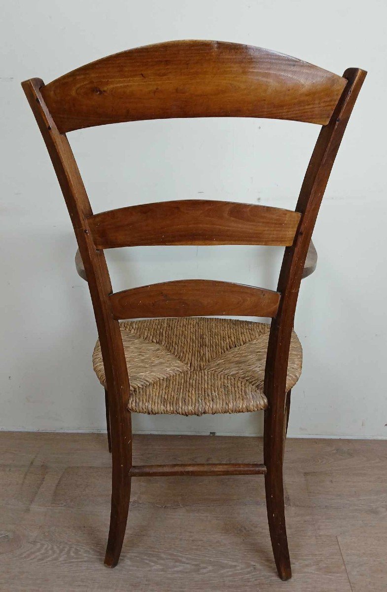 Magnificent Rustic Country Armchair From The 19th Century -photo-3