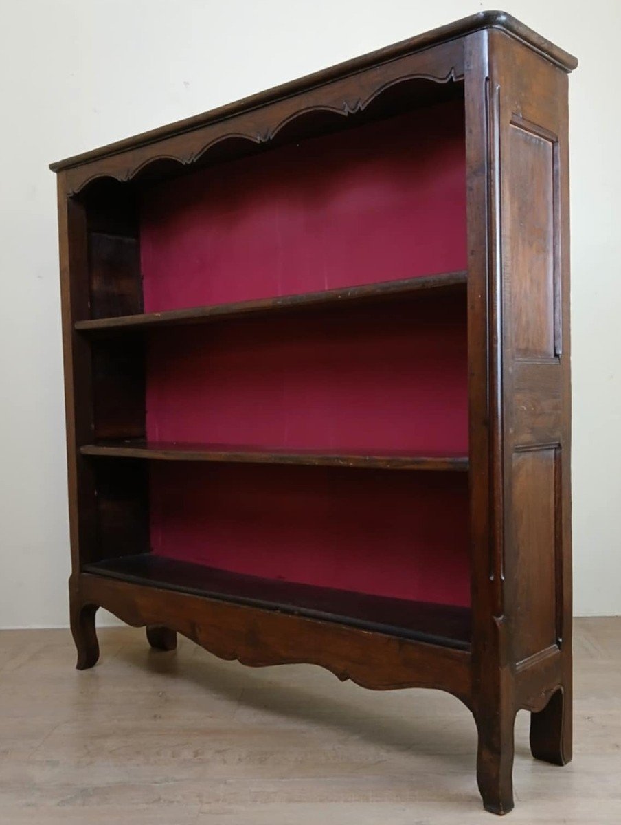 Bibus Louis XV Style Library In Solid Wood, 19th Century 