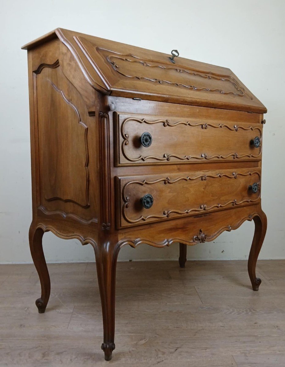 Commode Scriban Louis XV Baroque En Bois Massif époque XXeme -photo-1