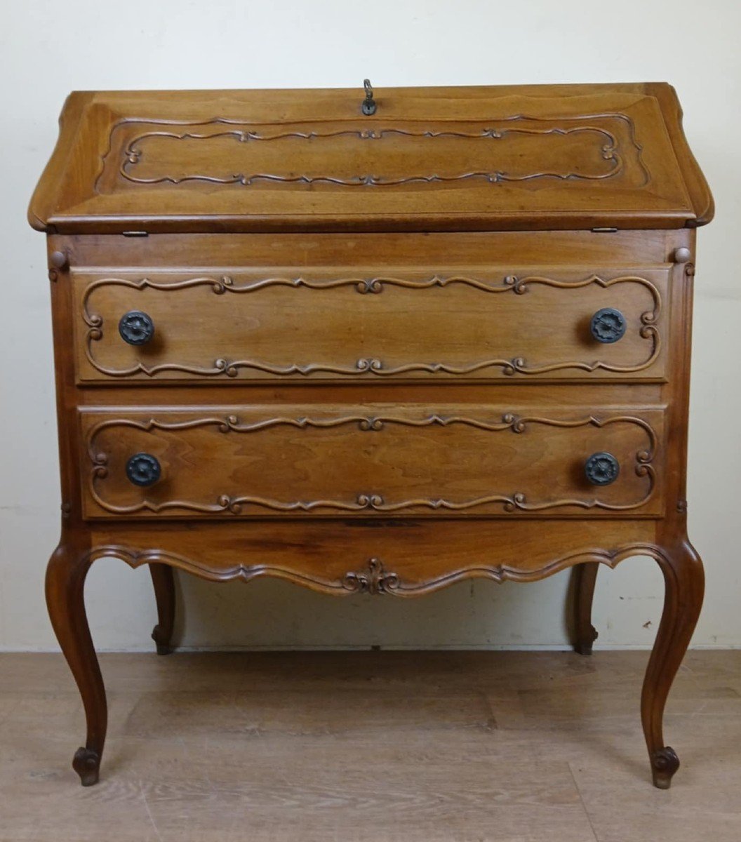 Commode Scriban Louis XV Baroque En Bois Massif époque XXeme -photo-6