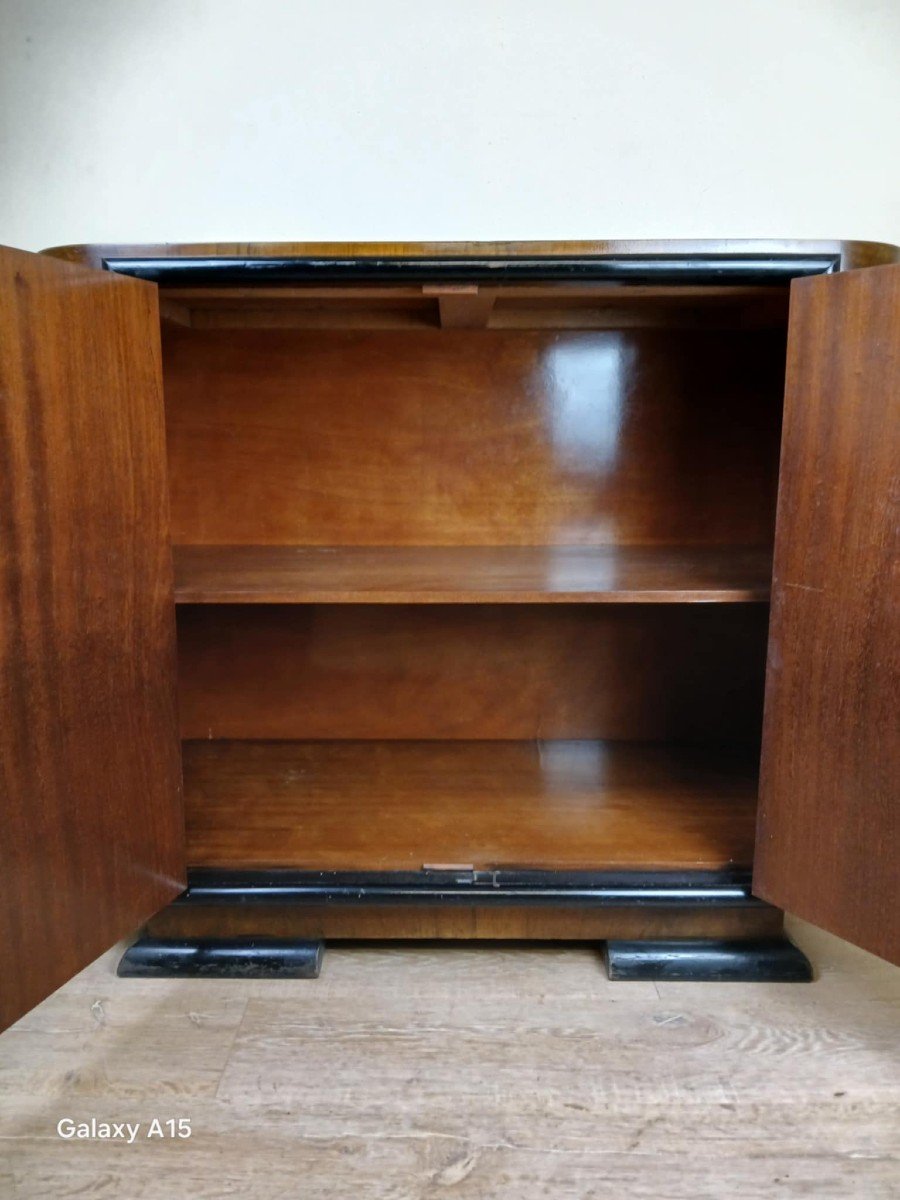 Art Deco Period Burr Walnut Cabinet Buffet Circa 1925-photo-1