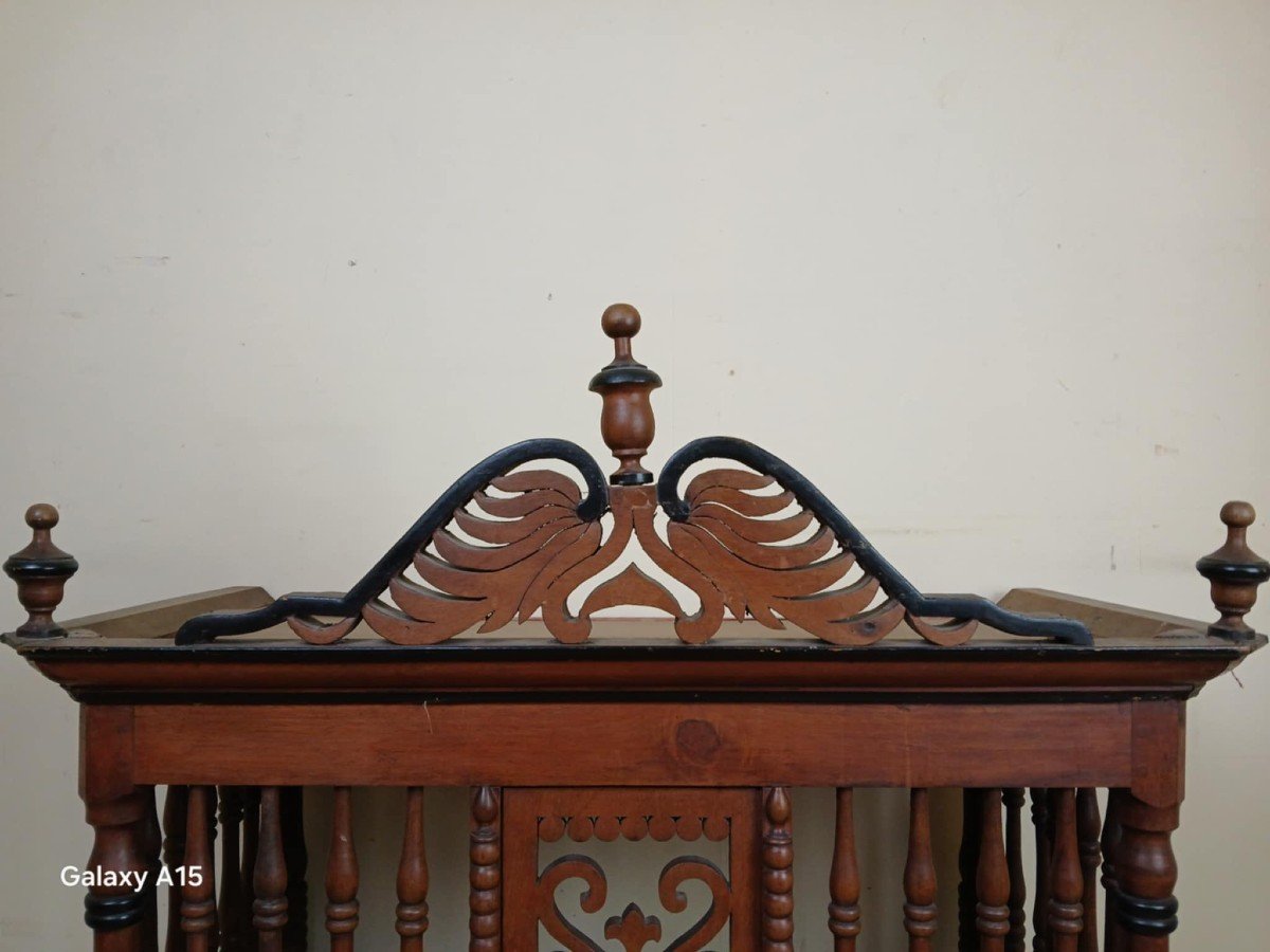 Provencal Panetière In Carved Openwork Walnut Circa 1800 -photo-5