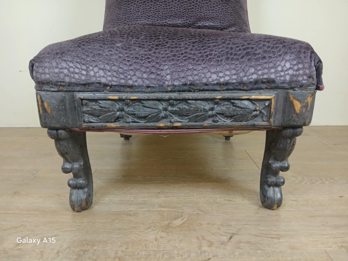 Exceptional And Rare Renaissance Style Prie Dieu Armchair In Boat Shape Circa 1850-photo-3