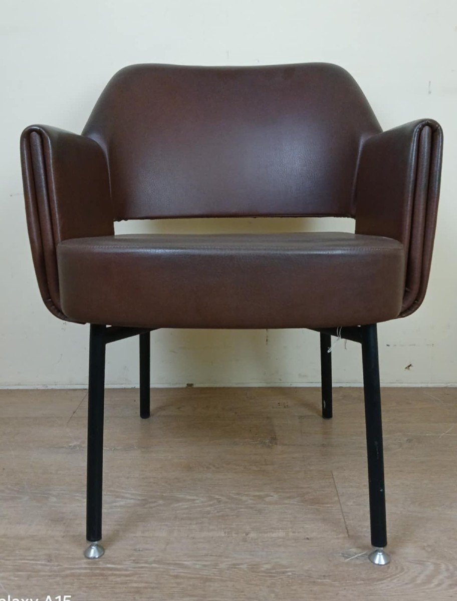 Marc Simon For Airborne: Nice Vintage Office Chair Stamped Year 1950-1960 