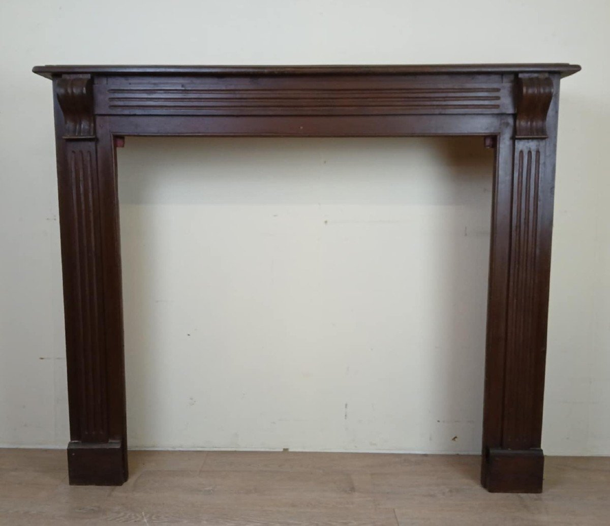 Beautiful Louis XVI Style Fireplace Surround Or Frame In Solid Oak Circa 1850 