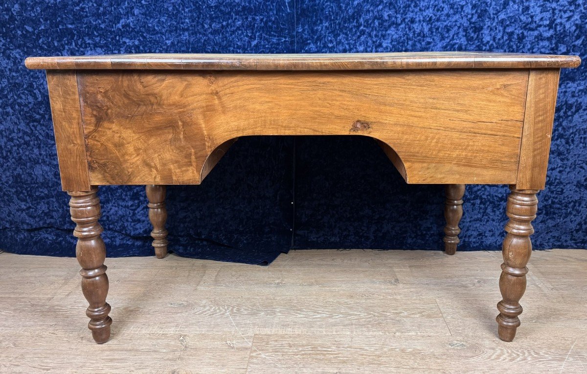 Very Beautiful Louis Philippe Period Desk In Burl Walnut Circa 1830 -photo-7