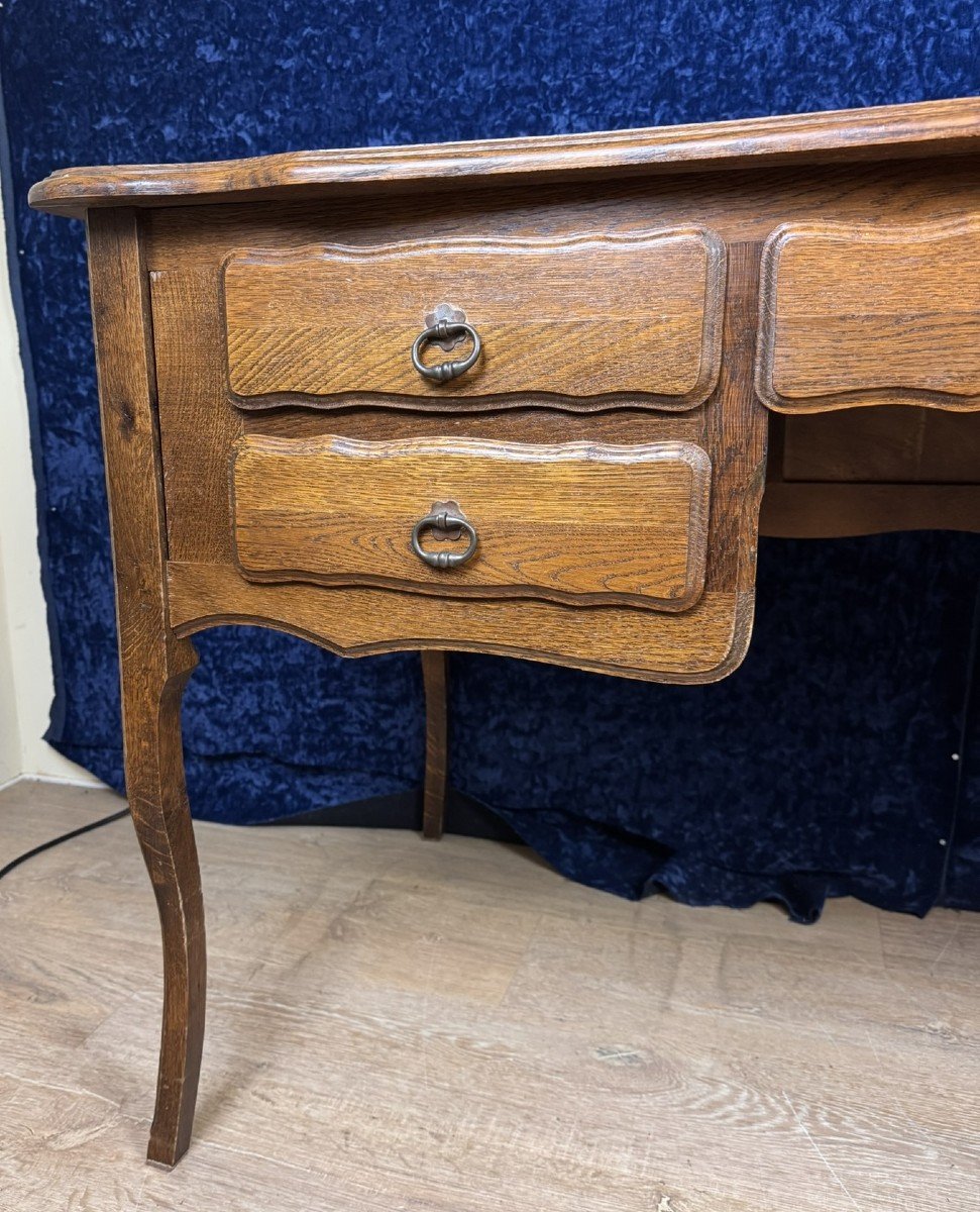 Beautiful Lxv Style Oak Desk Circa 1950-photo-1