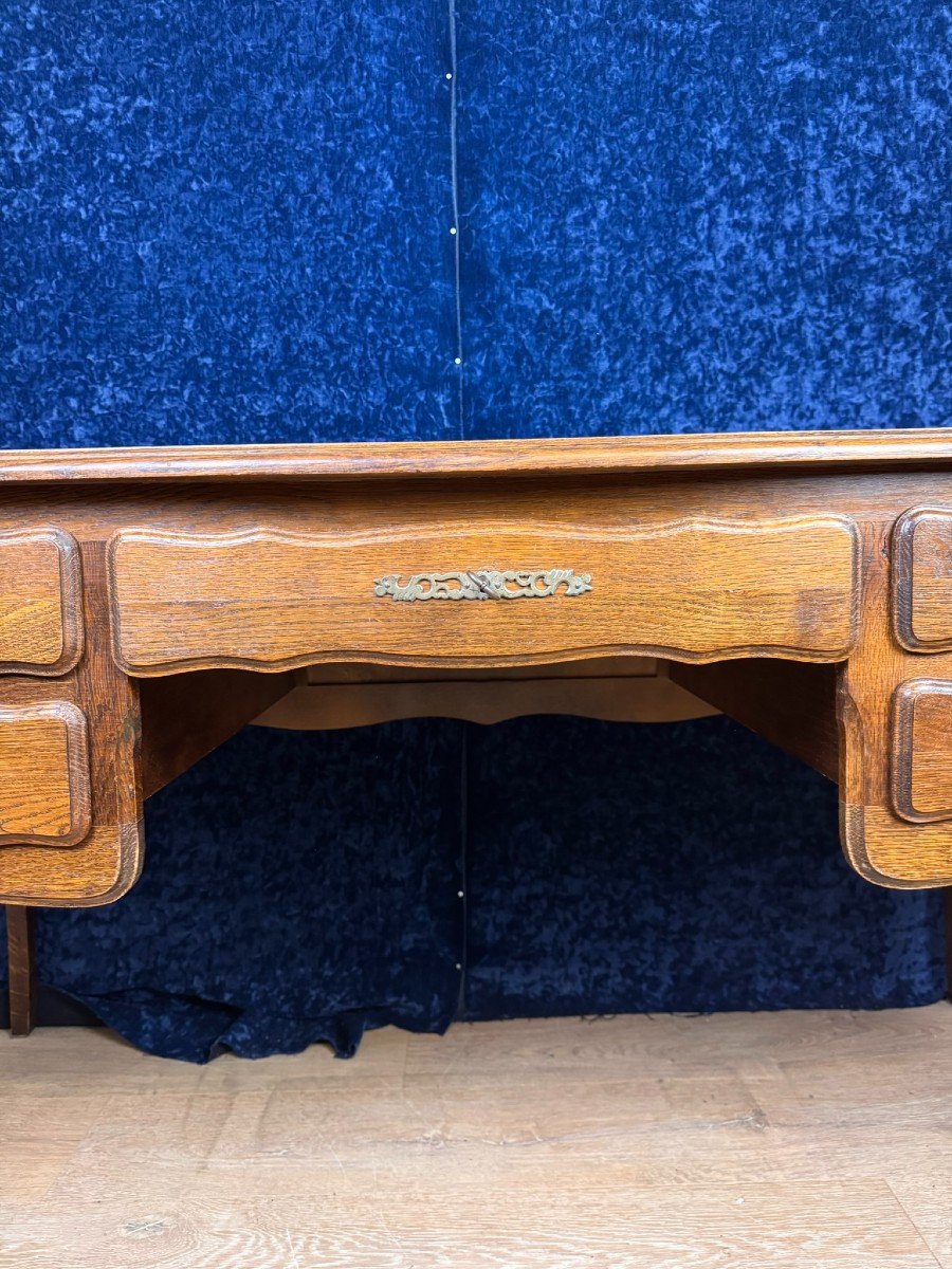 Beautiful Lxv Style Oak Desk Circa 1950-photo-2