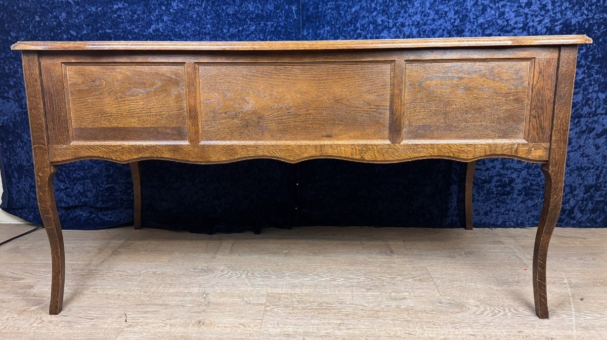 Beautiful Lxv Style Oak Desk Circa 1950-photo-6