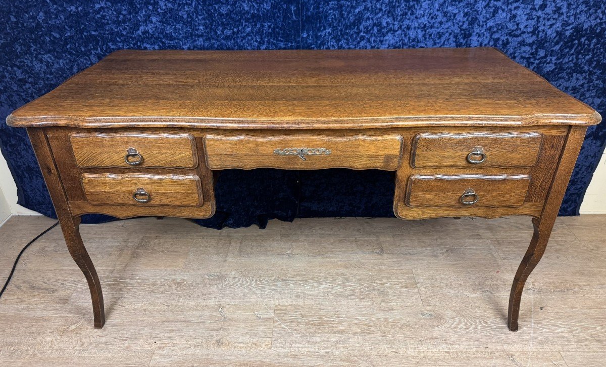 Beautiful Lxv Style Oak Desk Circa 1950