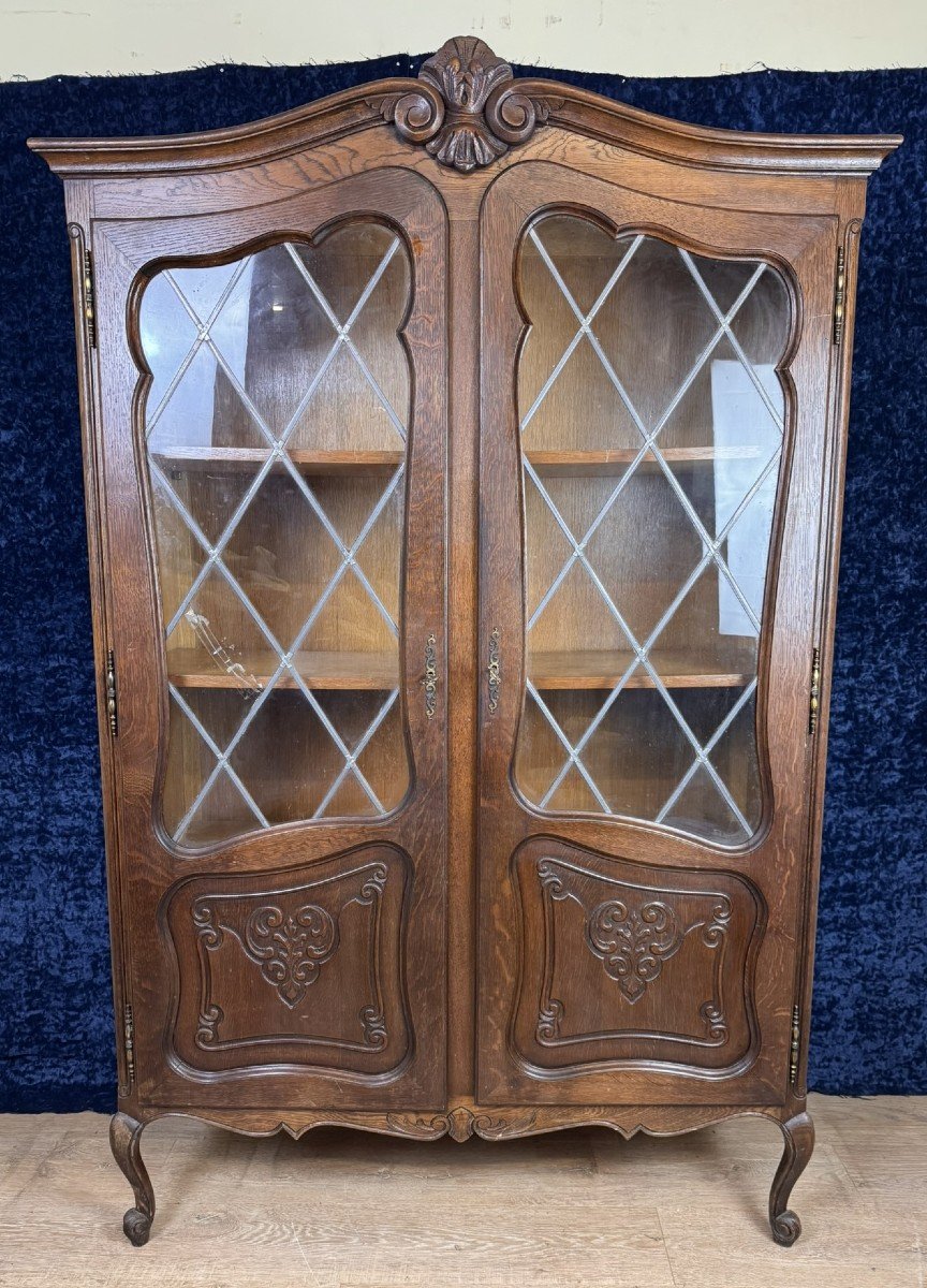 Lxv Style Oak Bookcase Circa 1950-photo-2