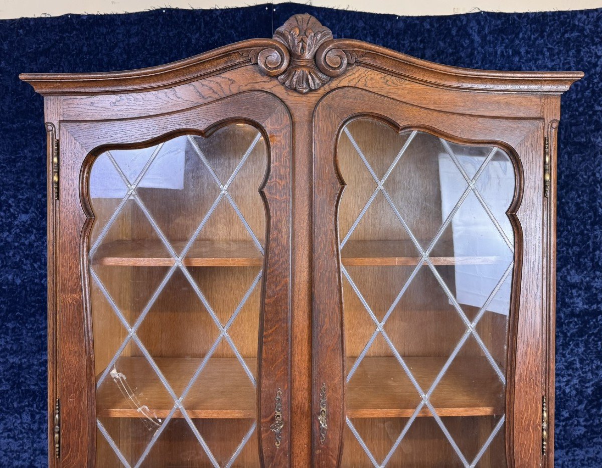 Lxv Style Oak Bookcase Circa 1950-photo-3