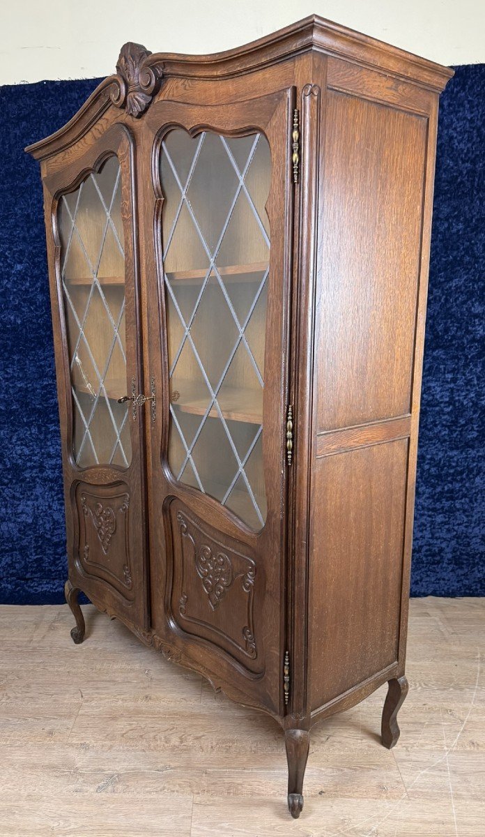 Lxv Style Oak Bookcase Circa 1950-photo-8