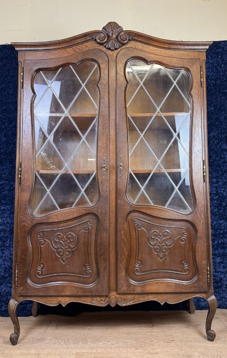 Lxv Style Oak Bookcase Circa 1950