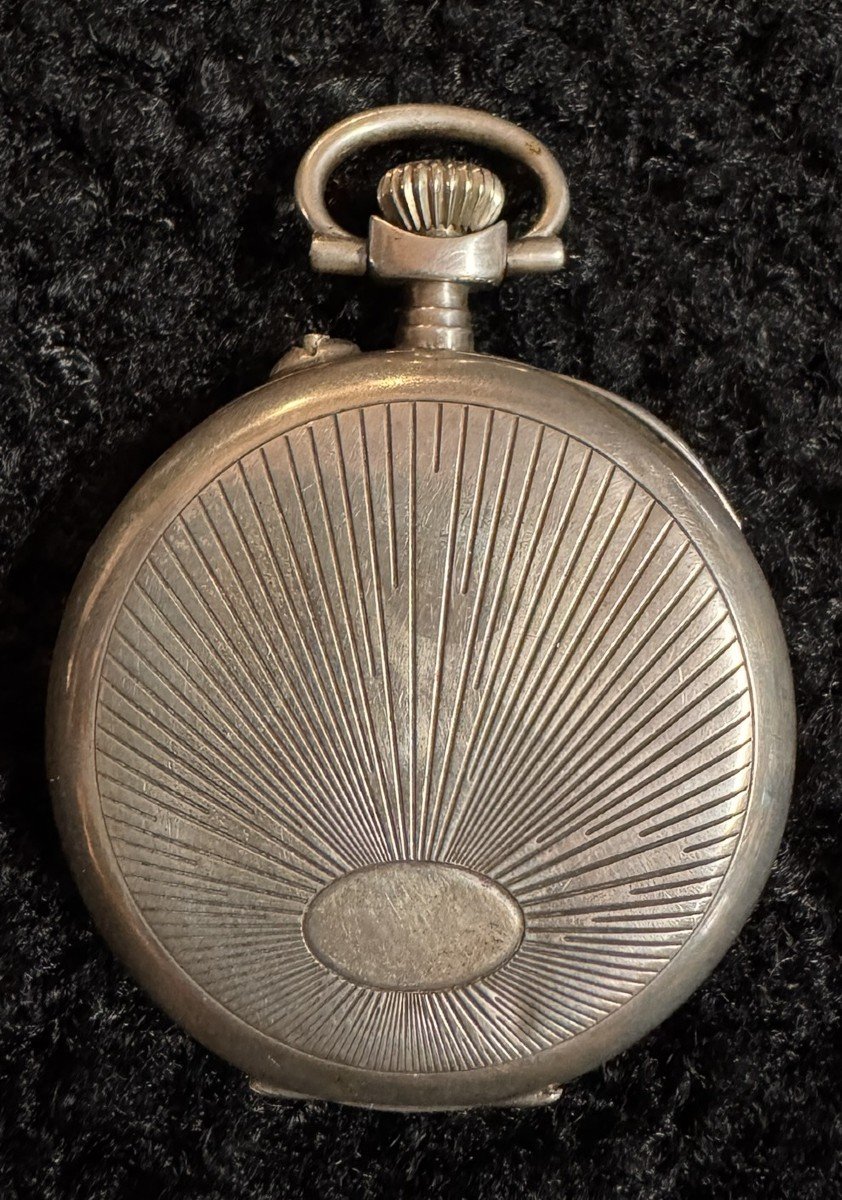 Napoleon III Period Silver Pocket Watch-photo-4