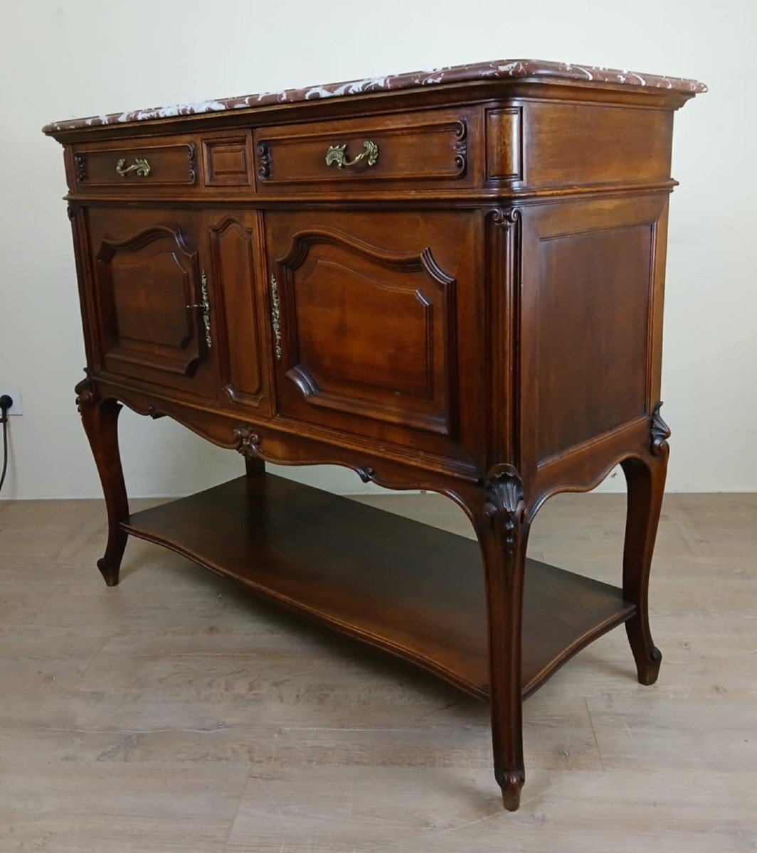 Louis XV Style Walnut Buffet Circa 1880 -photo-1