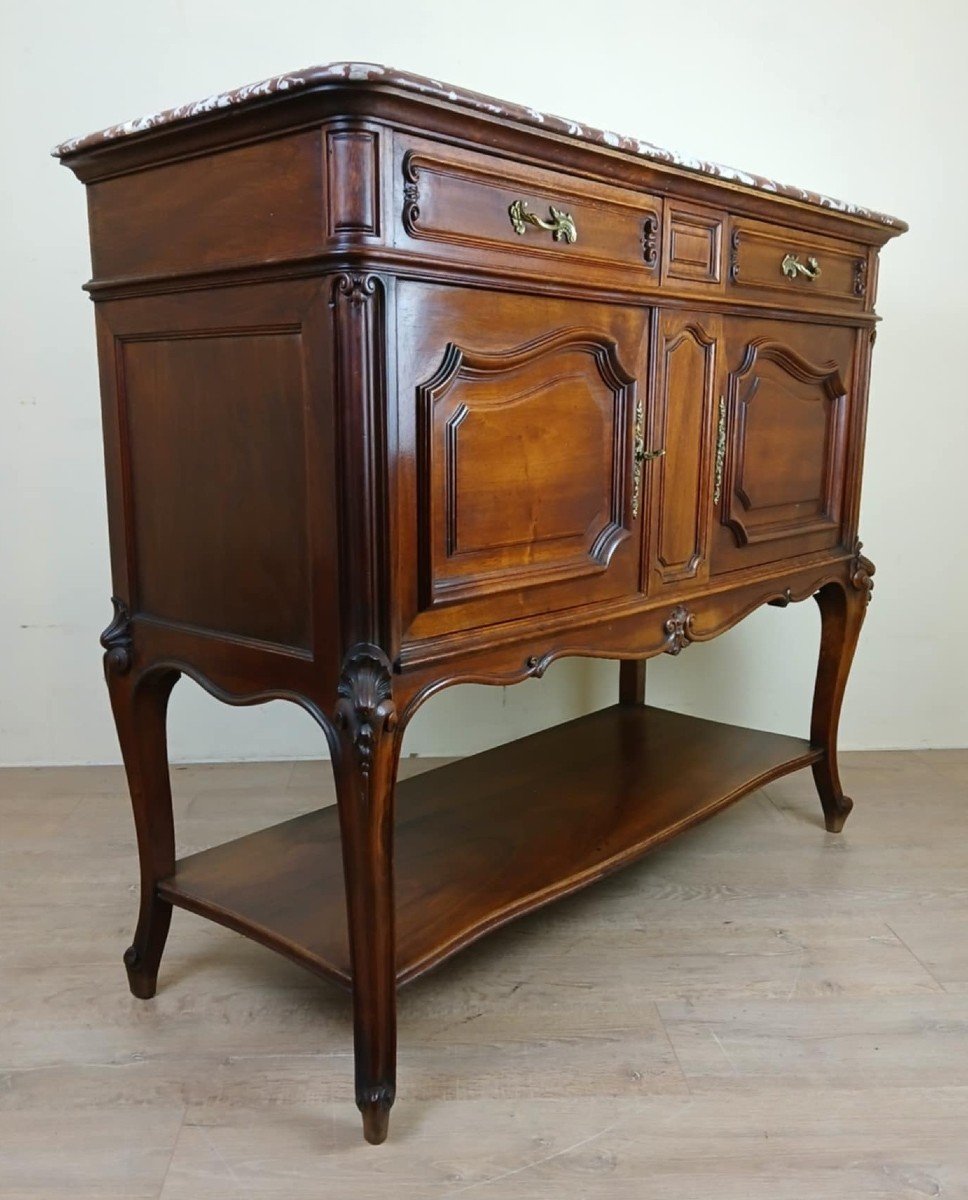 Louis XV Style Walnut Buffet Circa 1880 -photo-2