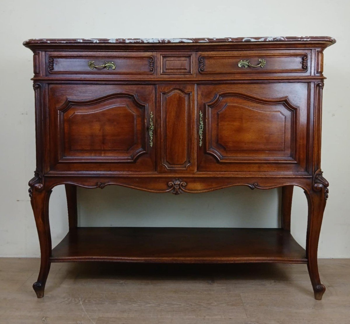 Louis XV Style Walnut Buffet Circa 1880 