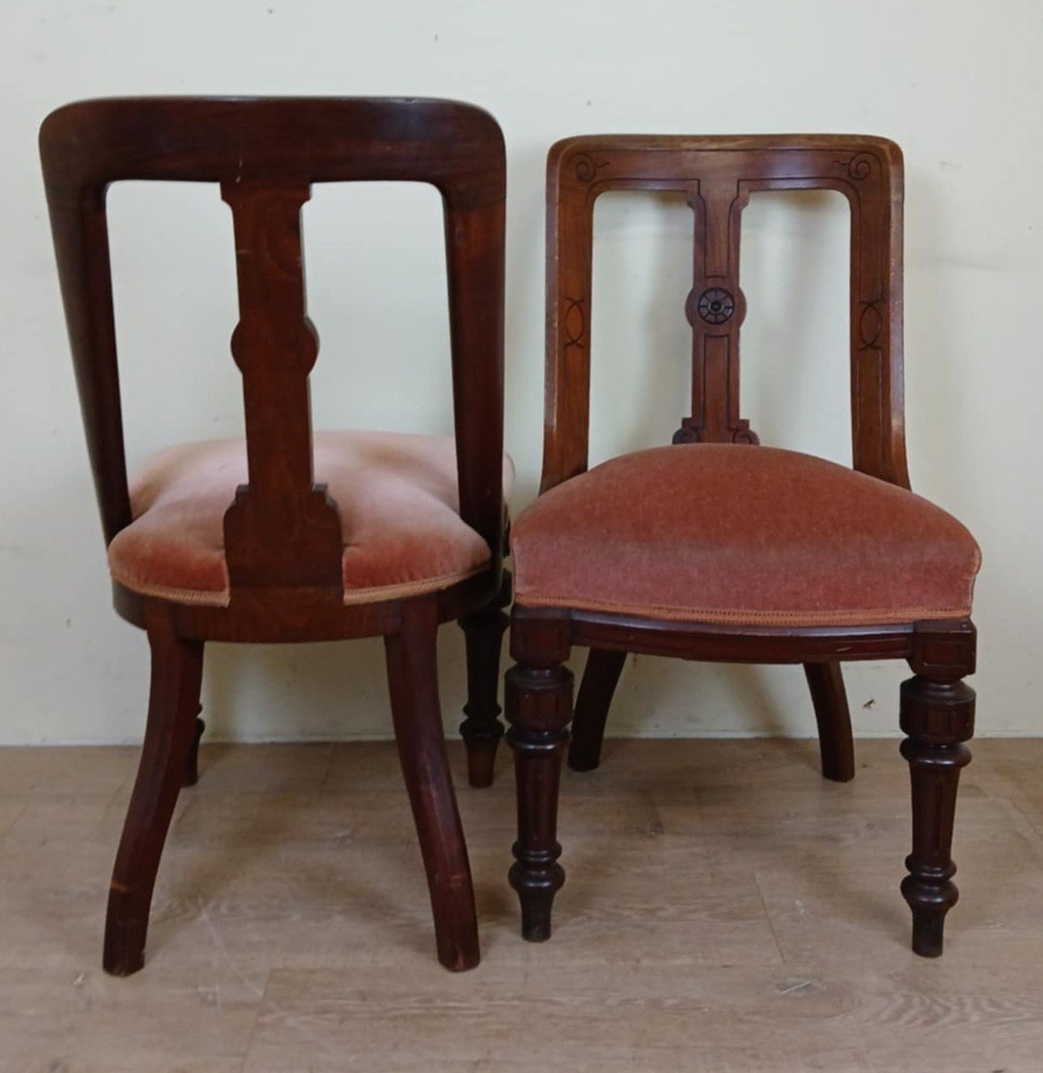 Beautiful Pair Of Quality 19th Century English Mahogany Chairs Circa 1850 -photo-4