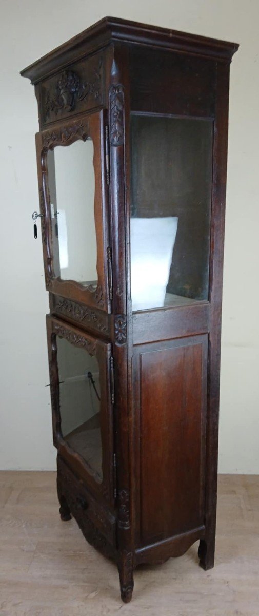 Louis XV Provencal Oak Display Cabinet Circa 1850-1880  -photo-3