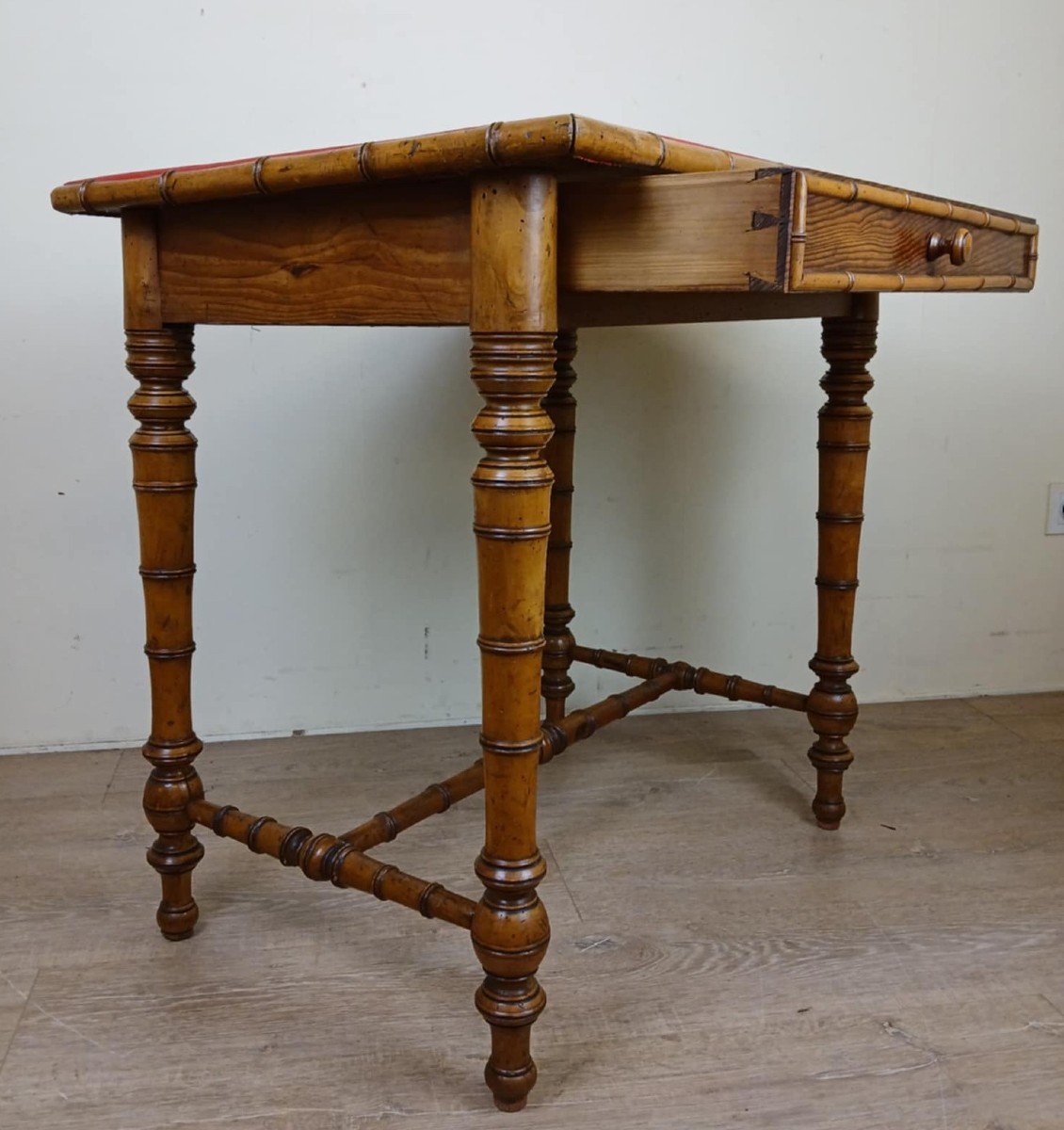 Napoleon III Period Bamboo Desk Circa 1880 -photo-2