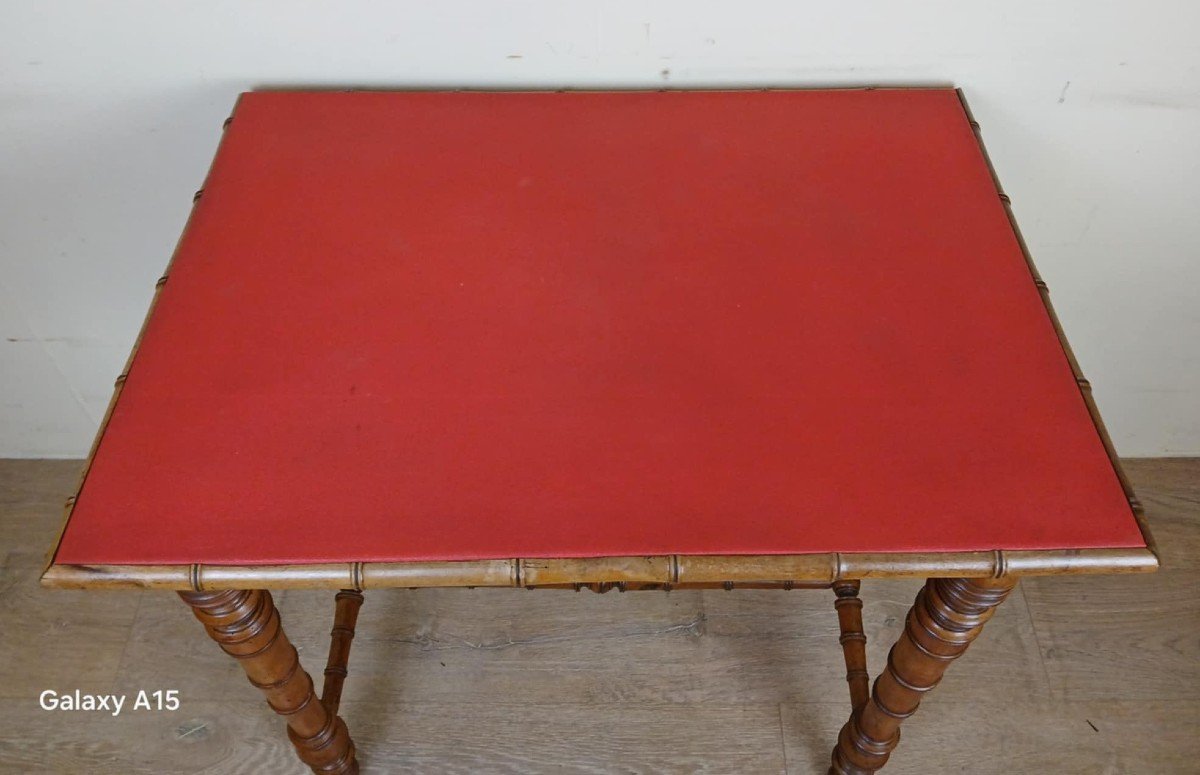 Napoleon III Period Bamboo Desk Circa 1880 -photo-4