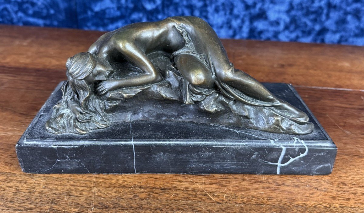 Grande Sculpture Coquine En Bronze Signé époque Seconde Moitié XXeme Siècle 