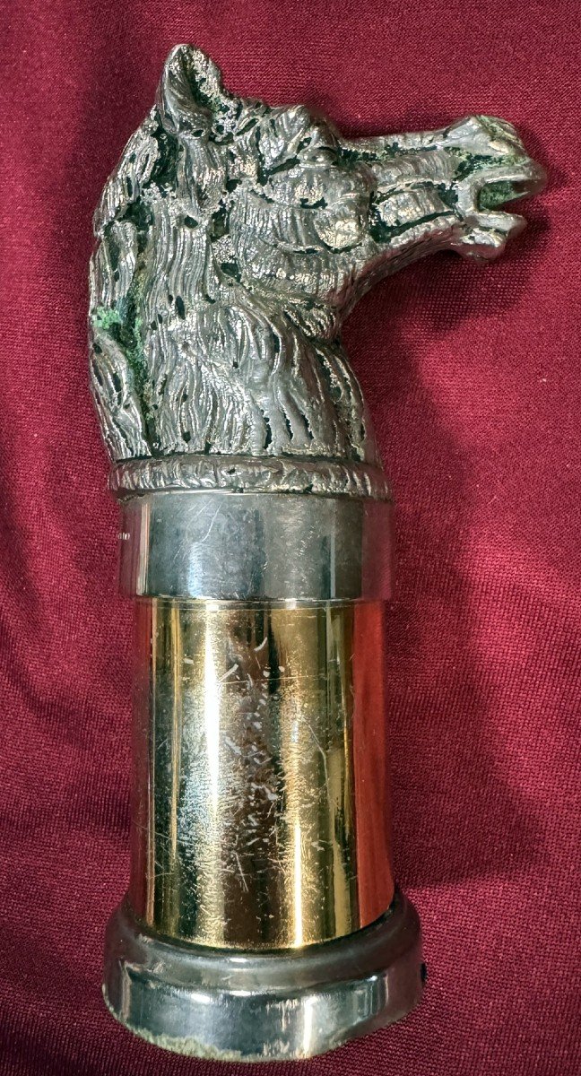 Gucci Italy: Silver-plated Horse Head Pepper Shaker Circa 1970 -photo-2