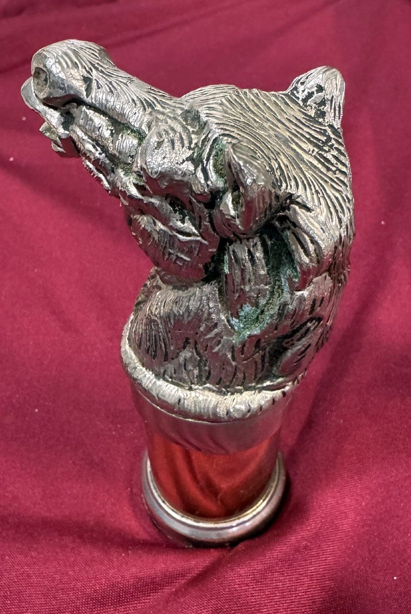 Gucci Italy: Silver-plated Horse Head Pepper Shaker Circa 1970 -photo-3